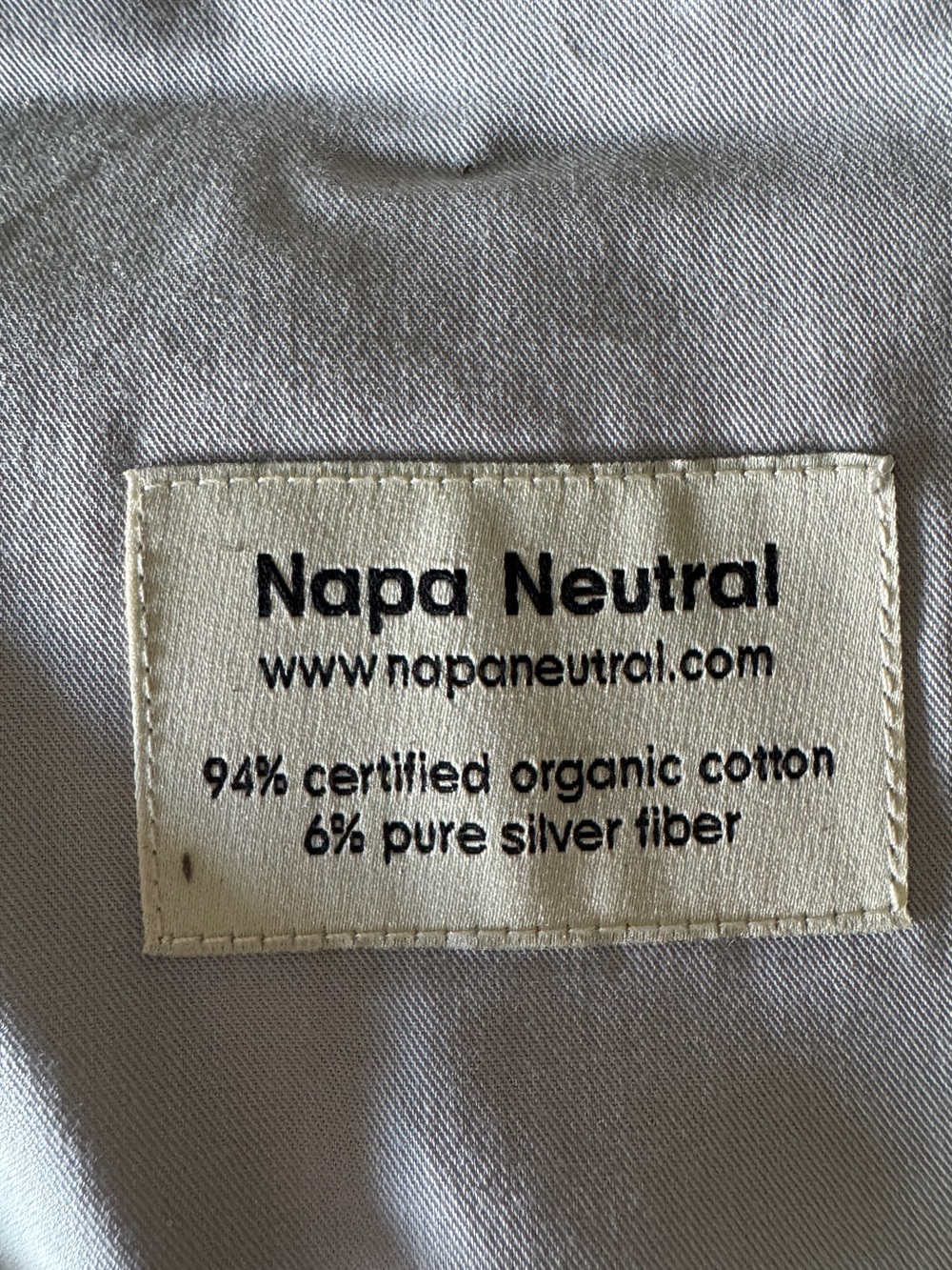 NEW Napa Neutral Full Size Grounding Fitted Sheet – Organic Cotton & Silver